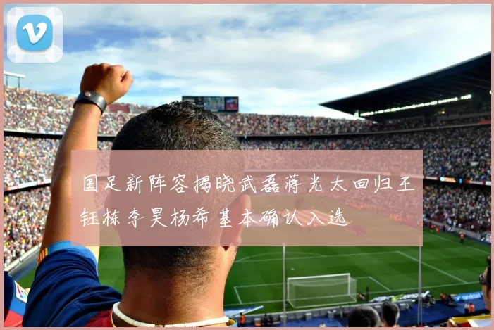 国足新阵容揭晓武磊蒋光太回归王钰栋李昊杨希基本确认入选